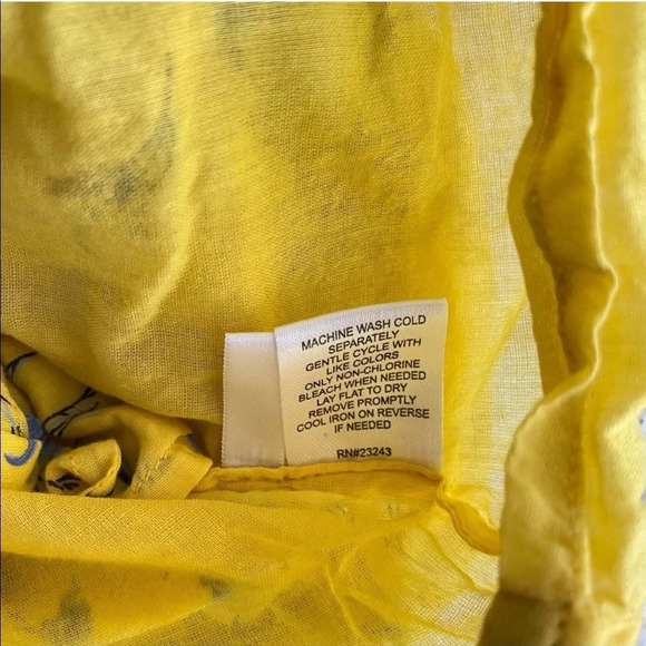 Happy X Nature By Kate Hudson Dress Ditsy Meadow Mini Floral Ruffle Yellow - Picture 10 of 14